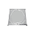 Grelha Inox Cega com Caixilho 10 x 10cm Aço 430 Leão - Imagem 1