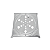Grelha Inox com Caixilho 10 x 10cm Aço 430 Leão - Imagem 1