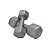Halter Sextavado Emborrachado Texturizado 7kg - Imagem 1