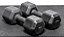 Dumbbell Sextavado Emborrachado Texturizado 16kg - Imagem 1