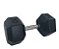 Dumbbell  Monobloco Sextavado Injetado - Pegada Cromada 28kg - Imagem 1