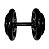 Dumbbell Emborrachado com Pegada Emborrachada 50kg - Imagem 1