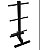 Suporte para Anilhas e Barras 6 Pontas Zstorm Zstorm - Imagem 1