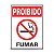 Placa para sinalização proibido fumar 30x20 Sinalize - Imagem 1