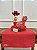 Caminho de Mesa 1,00m x 38cm - Poá Vermelho - Imagem 1