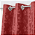Cortina Sala ou Quarto P/ varão de 2m - Jacquard Vermelho (2,60m x 1,70m alt.) - Imagem 2