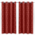 Cortina Sala ou Quarto P/ varão de 3m - Jacquard Vermelho (4,20m x 2,50m alt.) - Imagem 1