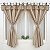 Cortina Slim Bege 2,60m x 1,40m Altura- Babadinho Floral - Imagem 1