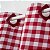 Cortina De Cozinha Xadrez Vermelho E Branco  2,60m X 1,40m. - Imagem 2
