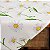 Toalha de Chá Quadrada 0,60cm x 0,60cm - Estampa Margaridas Branca - Imagem 3