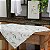 Toalha de Chá Quadrada 0,60cm x 0,60cm - Estampa Margaridas Branca - Imagem 1