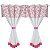 Cortina C/Bandô 2,20m x 1,20m alt. Estampa Flower Pink - Imagem 1