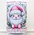 Capa P/ Galão 20 Litros de Água Decoração Natal - Coleção Papai Rosa - Imagem 2
