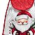 Puxa Saco/Guarda Sacolas -Coleção Estampa Digital Natal Papai Noel Vermelho - Imagem 2