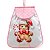 Puxa Saco/Guarda Sacolas -Coleção Estampa Digital Natal Rosa Boneco Gengibre - Imagem 1