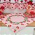 Toalha de Chá Quadrada /Centro de Mesa 0,60cm x 0,60cm - Estampa Morango Xadrez - Imagem 3