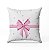 01 Capa Para Almofada Decorativa Laços Rosa - Imagem 1