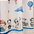Cortina Infantil Menino Safari Balão Estampa Digital 2,60 x 1,60m altura Quarto Bebê - Imagem 3