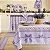 Toalha de Mesa 6 Lugares 2,20 x 1,35m - Estampa Digital Lavanda Borboletas - Imagem 2