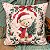 Kit 2 Capas de Almofada Natalinas Ursinho Noel e Tricô Laço Vermelho - Imagem 2