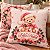 02 Capas Para Almofadas Decorativa Natal - Estampa Digital Casal Urso Natalino Rosa - Imagem 3