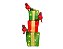 Caixas de Presentes Com Luzes e Pássaros Enfeite de Natal 220V 52x17x14cm - Imagem 1