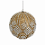Bola de Natal 15cm Dourada com Aplicações de Strass Prata - Imagem 1