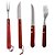 Kit Talheres para Churrasco 14 Peças Aço Inox/ Cabo Madeira - Imagem 1