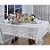 Toalha de Mesa Redonda 180cm Richelieu Gaia Organza Bordado Vazado Saldão - Imagem 1