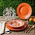 Aparelho de Jantar Vidro Modelo Amazônia 18 Peças Opaline Composé Laranja - Imagem 2