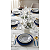 Aparelho de Jantar 18 Peças Floresta Branca Opaline Composé Azul e Branco - Imagem 4