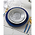 Kit Aparelho de Jantar Composé com Talheres Slim 36 Peças Dourado e Azul - Imagem 5