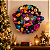Guirlanda Decorativa Rena Com Pirulito 55cm Bolas Flores Enfeite Natalino - Imagem 4