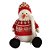 Boneco de Neve Natalino Sentado Tecido / Tricô 45x24x16cm - Imagem 1