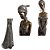 Escultura Estátua Africana 59cm Pintura Metálica Com Aplicações de Espelhos SALDÃO. - Imagem 2