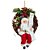 Guirlanda Natalina Iluminada Papai Noel Sentado Com Saco de Presente e Lista de Nome 40x28cm Saldão - Imagem 1