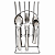 Faqueiro Com 25 Peças Com Suporte Aço Inox Monobloco Clássico - Imagem 1