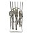 Faqueiro 24 Peças c/ Suporte - Aço Inox design Clássico - Imagem 1