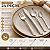 Faqueiro 24 Peças Aço Inox Monobloco Cabo Design Bambu - Imagem 2