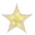 DECORAÇÃO ESTRELA DE MADEIRA CORTE LASER BRANCA C/5 LEDS -20CM. - Imagem 2
