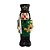 Boneco Soldado Quebra Nozes Enfeite Natalino De Cerâmica 20,5cm Com 1 Luz Led - Imagem 1