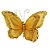 Decoração Natalina Borboleta Dourada 26cm Tule/Paetês - Imagem 1