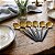 Jogo 6 Colheres de Sobremesa Slim Inox Dourado Cabo Preto 18,5cm - Imagem 2