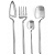 Faqueiro Individual 4 Peças Aço inox Skeleton - Imagem 1