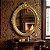 Espelho de Parede Oval com Moldura Dourada 70x57x4cm - Imagem 3