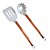Kit Utensílios de Cozinha Aço Inox Rose Gold / Silicone Cinza 2 Peças - Imagem 1
