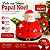 Bule Natalino Com Tampa 350ml Papai Noel Cerâmica 17x13x13cm - Imagem 3