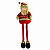 Boneco Papai Noel Com Pernas Extensíveis 75cm e 110cm Decoração Natalina - Imagem 1