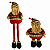 Boneco Papai Noel Com Pernas Extensíveis 75cm e 110cm Decoração Natalina - Imagem 2