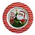 Jogo com 12 Pratos Fundos Natalinos  Ø23cm Papai Noel Melamina Super Saldão - Imagem 2